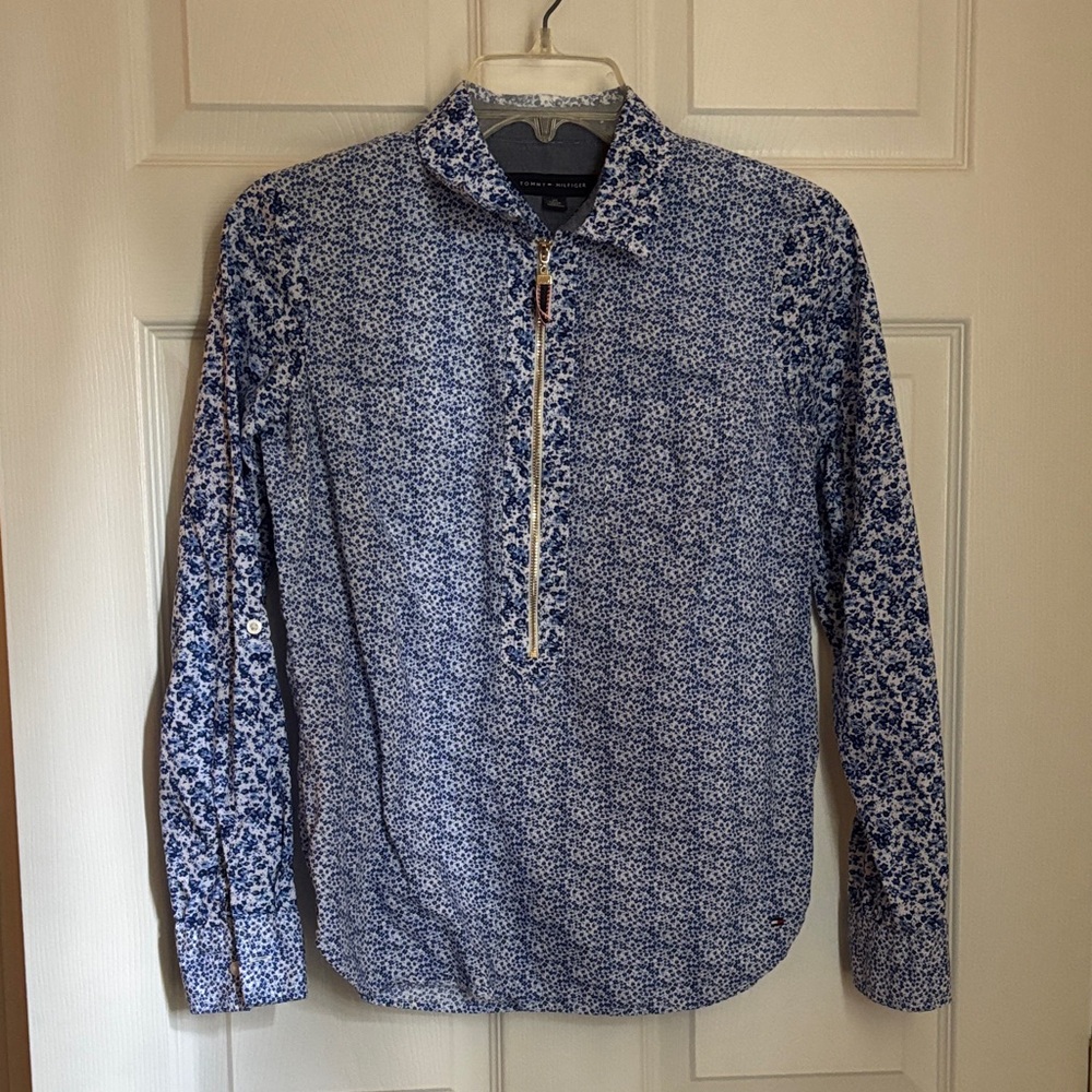 Tommy Hilfiger Blue Floral Shirt